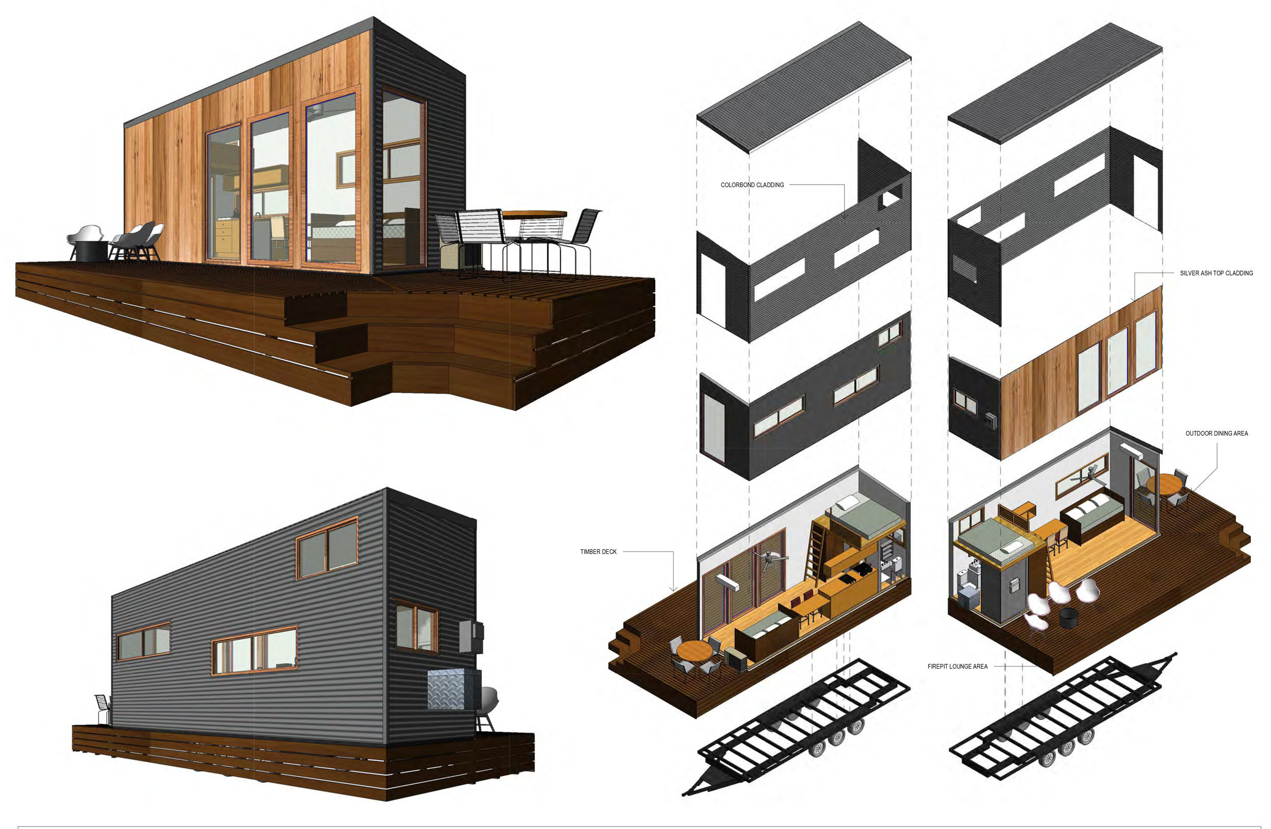 tiny house robbantott rajz